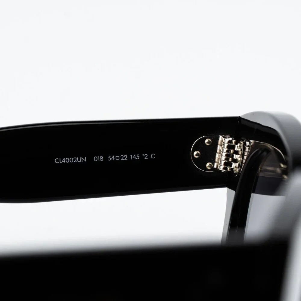 Celine 3 DOTS Women Sunglasses Black Grey Gradient Cl4002UN 01B NEW AUTHENTIC - Picture 8 of 13